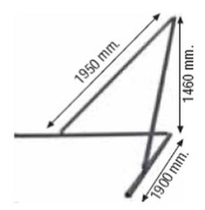 37515646 Podpory do masztu dugiego PREME P 1kpl/2szt (wymiary: 1950mm x 1900mm x 1460mm) - 2827334343