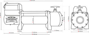 55925181 Wycigarka samochodowa Dragon Winch Truck DWT 14000 HD 12V - wersja ze sterowaniem na...