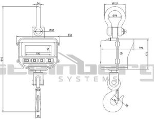 45643487 Waga hakowa Steinberg Systems SBS-KW-3TC LCD (udwig: 3T) - 2827342480