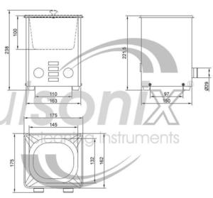 45643533 Oczyszczacz ultradwikowy Ulsonix Proclean 2.0DS (moc ultradwikowa: 80W, pojemno: 2L) - 2827342510