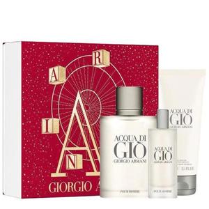 Giorgio Armani Acqua di Gio pour Homme Zestaw - EDT 100 ml + EDT 15 ml + SG 75 ml - 2874579499