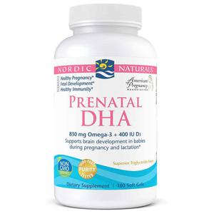 Nordic Naturals Prenatal DHA 830mg (Omega-3 z Witamin D3 400IU dla Kobiet w Ciy) 180 kapsuek - 2876364365