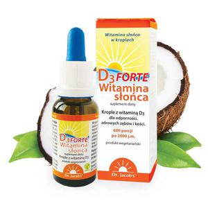 DR. JACOBS Witamina Soca D3 Forte (Witamina D3 Odporno Zbw i Koci) 20ml - 2876364371