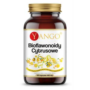 YANGO Bioflawonoidy Cytrusowe (Przy zaburzeniach metabolizmu i metabolizmu lipidw) 120 Kapsuek wegetariaskich - 2876364506