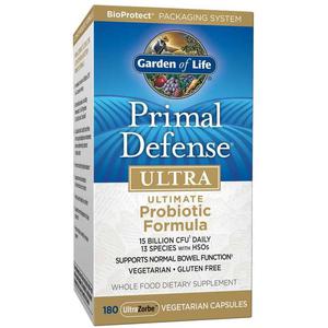 GARDEN OF LIFE Primal Defense ULTRA Probiotic Formula (Probiotyk - Wsparcie Zdrowego i Prawidowego Wyprniania Si) 180 kapsuek vege - 2876364512