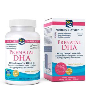NORDIC NATURALS Prenatal DHA (Omega-3 EPA DHA + Witamina D3) 90 kapsuek - 2876364516