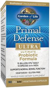 GARDEN OF LIFE Primal Defense ULTRA Probiotic Formula (Probiotyk - Wsparcie Zdrowego i Prawidowego Wyprniania Si) 90 kapsuek vege - 2876364532