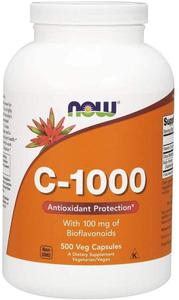 NOW FOODS Vitamin C-1000 with Bioflavonoids (Witamina C z Bioflawonoidami) 500 kapsuek wegaskich - 2876364536