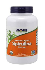 NOW FOODS Spirulina Certified Organic (Organiczna Spirulina) 500mg 500 Tabletek wegaskich - 2876364557