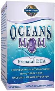 GARDEN OF LIFE Oceans Mom (EPA i DHA dla Kobiet w ciy i karmicych piersi) 30 Softgels - 2876364621