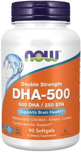 NOW FOODS DHA-500 Double Strength 500 DHA / 250 EPA 90 Kapsuek elowych - 2876364735