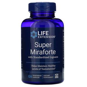 LIFE EXTENSION Super Miraforte with Standardized Lignans (Testosteron) 120 Kapsuek wegetariaskich - 2876364757