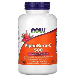 NOW FOODS AlphaSorb-C 500mg (Witamina C) 180 Kapsuek wegetariaskich - 2876364914