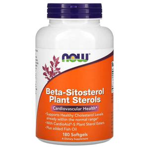 NOW FOODS Beta-Sitosterol Plant Sterols (Zdrowie ukadu sercowo-naczyniowego) 180 Kapsuek elowych - 2876364933