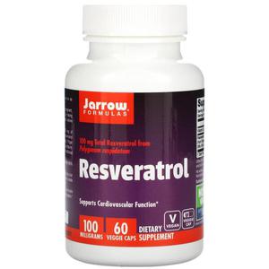 JARROW FORMULAS Resveratrol 100mg (Resweratrol) 60 Kapsuek wegetariaskich - 2876364966