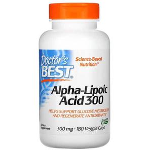 Doctor's Best Alpha-Lipoic Acid 300mg (Kwas Alfa-Liponowy) 180 Kapsuek wegatariaskich - 2876364996