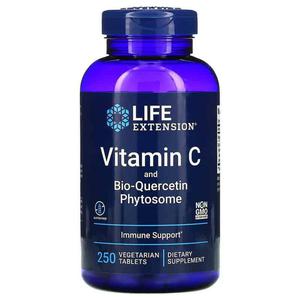LIFE EXTENSION Vitamin C and Bio-Quercetin Phytosome (Witamina C) 250 Tabletek wegetariaskich - 2876365071