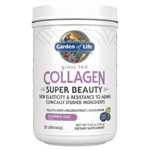 GARDEN OF LIFE Grass Fed Collagen Super Beauty 270g Blueberry Acai - 2876365349