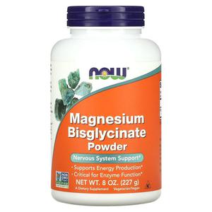 NOW FOODS Magnesium Bisglycinate Powder (Diglicynian magnezu w proszku) 227g - 2876365416