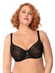 Nipplex biustonosz Zara Full Cup Spacer czarno-zoty - 2874722253