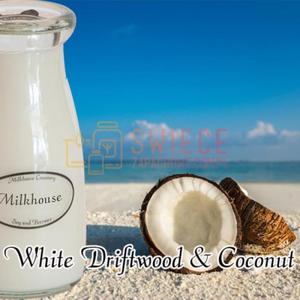 Milkhouse Candles WHITE DRIFTWOOD & COCONUT Milk Bottle - 2855319765