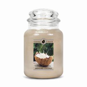 Goose Creek Candle DRENCHED COCONUT wieca Dua - 2861323045