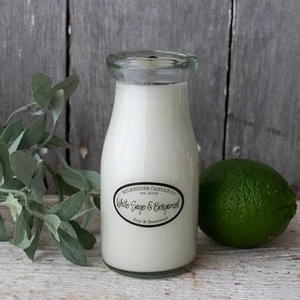 Milkhouse Candles WHITE SAGE & BERGAMOT Milk Bottle - 2861323365