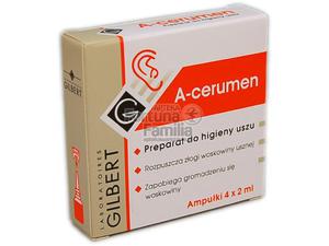 A-CERUMEN prep.do oczyszcz.i hig.uszu pyn 4amp a 2ml - 2823374438