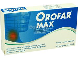 Orofar MAX 20pastyl. - 2823375327