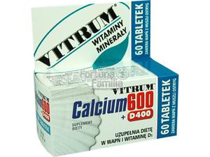 Vitrum Calcium 600 + Vit.D400 60tabl - 2823375770