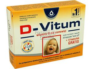 D-VITUM witamina D dla niemowlt 36 kaps + - 2823374708