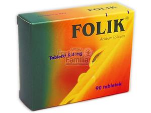 Folik tabl. 0,4 mg 90 tabl. - 2823374898