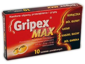 Gripex Max 10 tabl.powl. - 2823374923