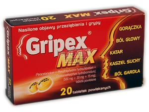 Gripex Max 20 tabl.powl. - 2823374924