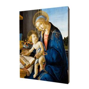 Obraz religijny na desce lipowej, Matka Boa z Dziecitkiem - 2870958979