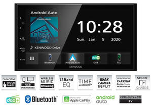 Kenwood DMX5020DABS z tuner DAB Android CarPlay+ Bluetooth - 2878849956