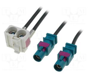 Adapter antenowy; Fakra wtyk x2,Fakra gniazdo podwjne; 0,25m - 2862597314