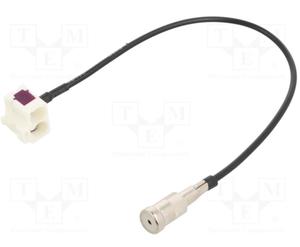 Adapter antenowy; Fakra gniazdo,ISO gniazdo; 0,23m; Audi; RNS-E - 2862597315