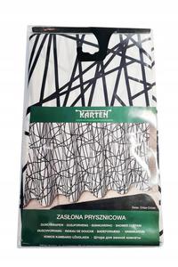 Zasonka prysznicowa 180X200 cm CrissCross Schwarz - 2865567953