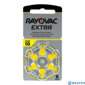 6 x baterie do aparatw suchowych Rayovac Extra typ 10 - 2823862500
