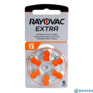 6 x bateria do aparatw suchowych Rayovac Extra 13 - 2823862501