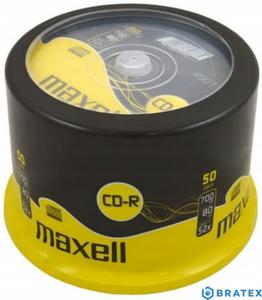 Maxell pyta cd-r 700MB 52x cake 50 - 2870363132