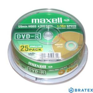 Maxell pyta DVD-R 4,7 16x cake 25 - 2869109416