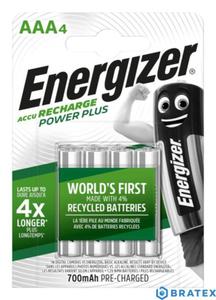 4 x akumulatorki Energizer R03/AAA Ni-MH 700mAh Power Plus - 2823863726