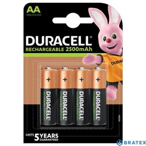 4 x akumulatorki R6/AA 2500 mAh Ni-MH Duracell Rechargeable - 2867505356