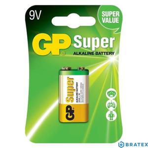 1 x bateria alkaliczna GP Super Alkaline 6LR61/9V - 2836298377