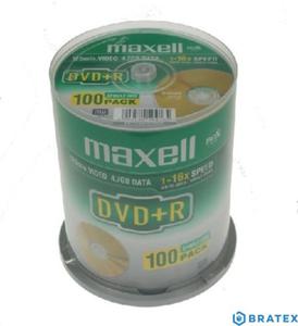 DVD+R MAXELL 4,7 GB 16X CAKE 100 SZT - 2875933075