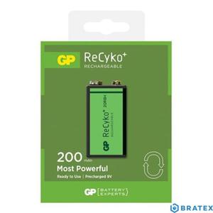 1x akumulatorek 6F22/9V GP ReCyko+ 200 Series 200mAh - 2861317681