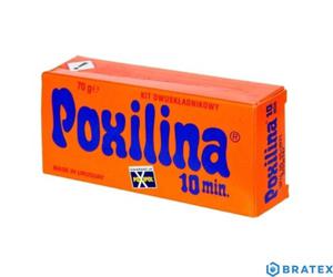 Dwuskadnikowy kit epoksydowy Poxilina 70g - 2861317790