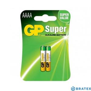 2 x bateria GP SUPER ALKALINE AAAA / LR61 / 25A / LR8D425 / MN2500 / MX2500 / E96 - 2861317811